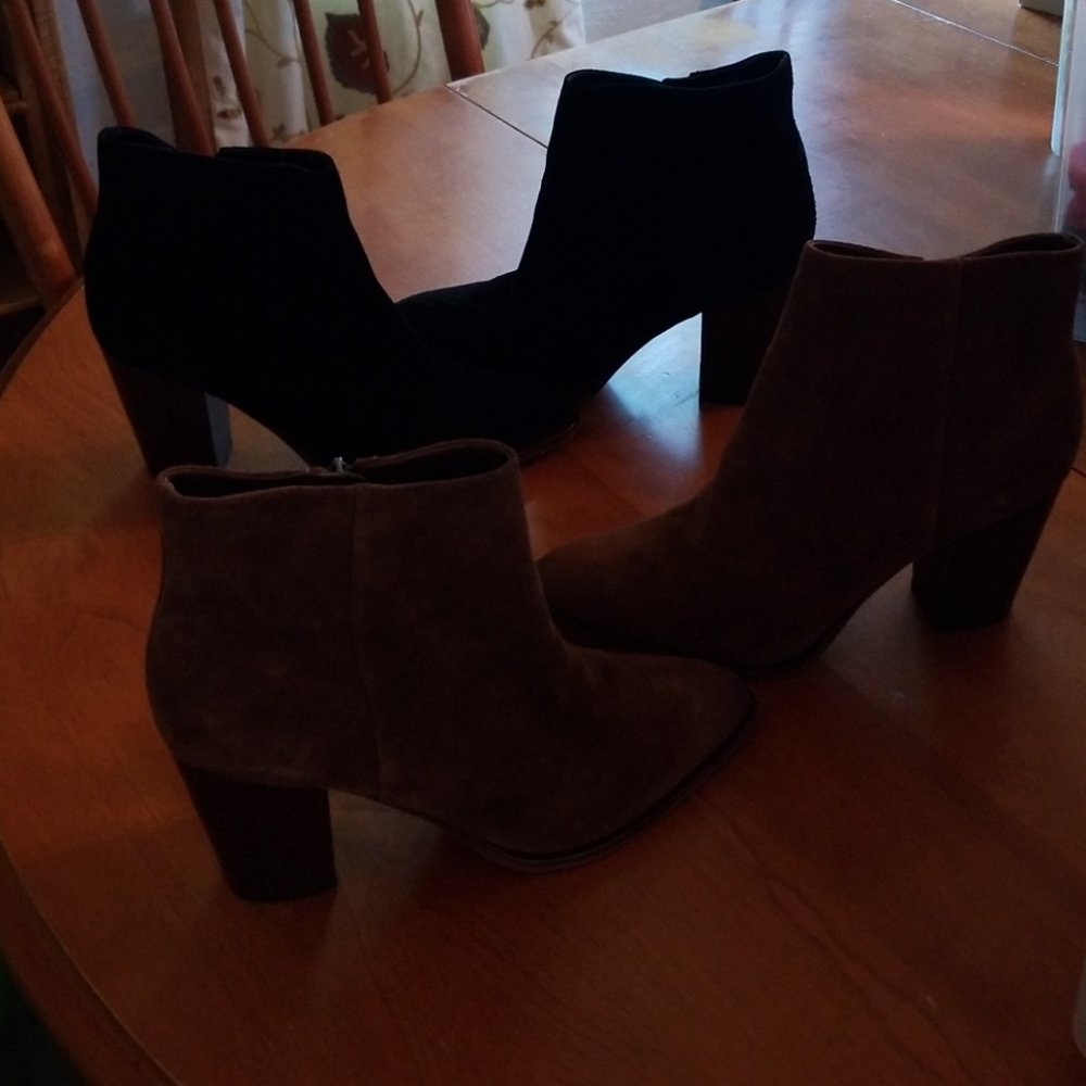 2 pair of excellent cond. sam Edelman suede boots
